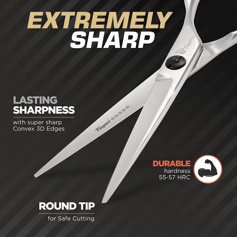 Fagaci Professional Hair Scissors 6” Extremely Sharp Blades, Fine Cutting Blades, Hair Cutting Scissors Professional, Hair Shears, Barber Scissors
