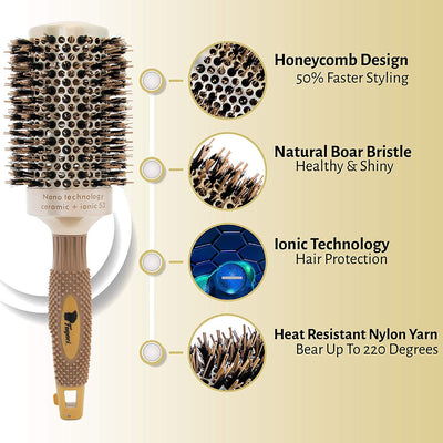hair brush round brush blow drying ceramic brush barrel tube clips hair clips hair brush